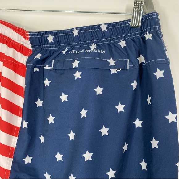 Field & Stream Mens American Flag Swim Shorts Size XL USA Patriotic Trunks - Picture 8 of 14